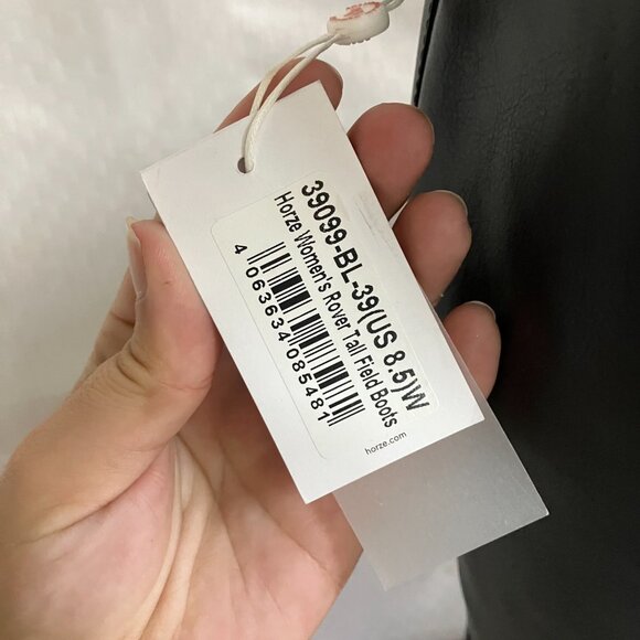 HORZE Women's 8.5W Rover Tall Field Boots Synthetic Leather Horse Riding Boot - Picture 9 of 9